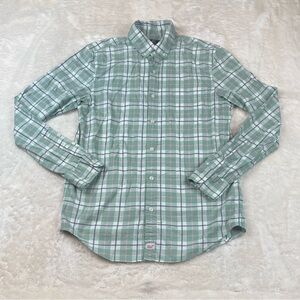 Vineyard Vines Mint Plaid Long-Sleeve Button-Down Shirt